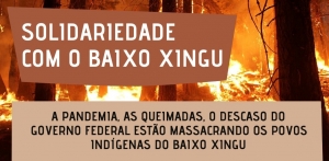 Campanha de solidariedade ao povo do Baixo Xingu