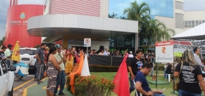 Mulheres ocupam Assembleia Legislativa de Mato Grosso nesta quarta-feira, 07/06, em repúdio às declarações de Cattani