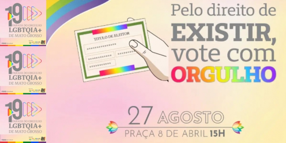 19ª Parada LGBTQIA+ será realizada em Cuiabá neste sábado, 27/08, às 15h; VEJA CHAMADA EM VÍDEO DA ADUFMAT-SSIND