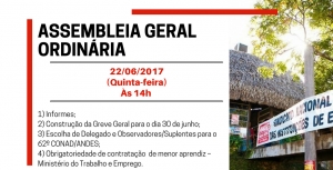 EDITAL DE CONVOCAÇÃO ASSEMBLEIA GERAL ORDINÁRIA DA ADUFMAT- Ssind