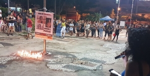 Ato em Cuiabá repudia assassinato de Marielle Franco