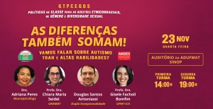 As diferenças também somam! Debate em Sinop aborda autismo, TDAH e altas habilidades - dia 23/11