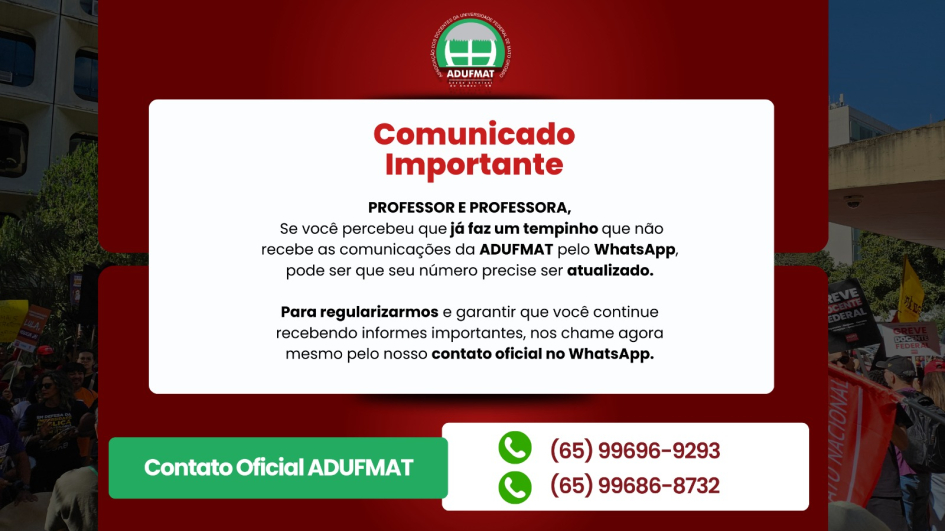 ATEN&Ccedil;&Atilde;O PROFESSORES: ATUALIZEM SEUS DADOS NO SINDICATO