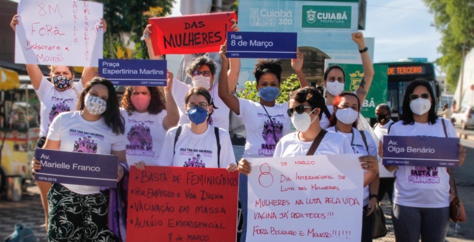 8M: Dia Internacional de Luta das Mulheres em Cuiabá aponta a necessidade de um outro percurso para a história