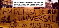 Nota do Comando de Greve Estudantil da UFMT/ Cuiabá