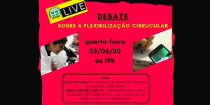 GTPFS debate flexibilização curricular nessa quarta-feira, 03/06, em Live da Adufmat-Ssind
