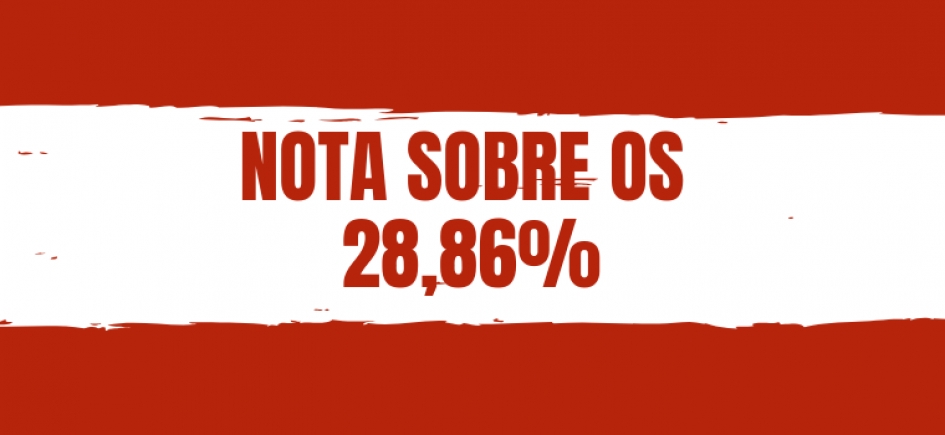 Nota sobre os 28,86% - Março 2019