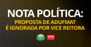 Nota de pesar da ADUFMAT