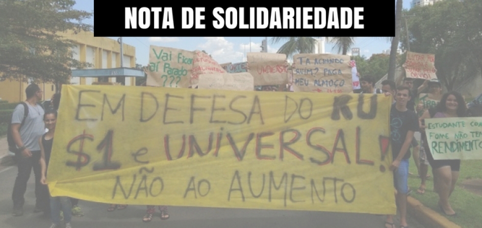 NOTA DE SOLIDARIEDADE