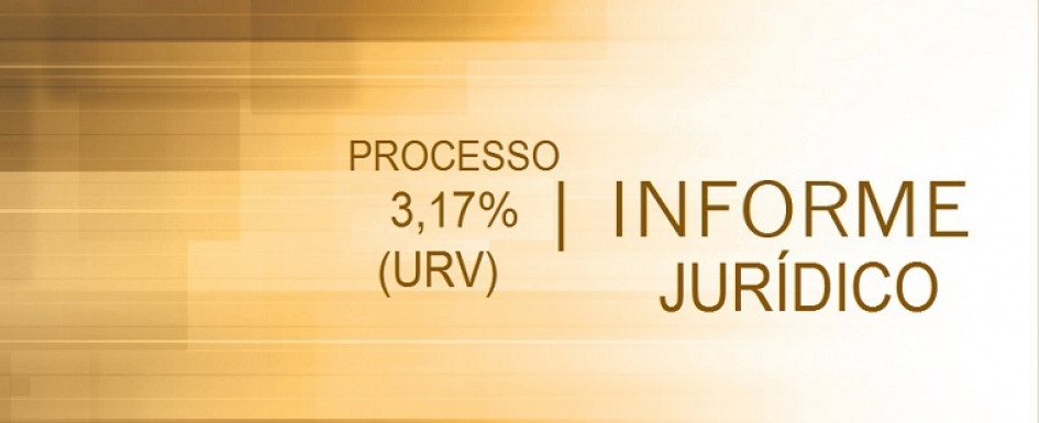 Atualização do processo dos 3,17% (URV), segunda-feira, 26/09/16