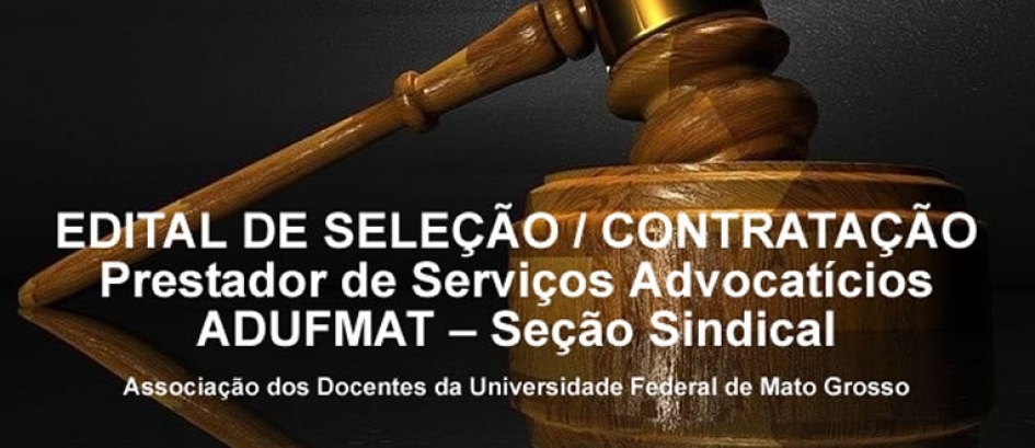 EDITAL DE SELEÇÃO / CONTRATAÇÃO