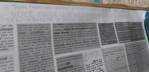 Cartaz no ICHS estimula discussão sobre assédio na UFMT