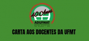 CARTA AOS DOCENTES DA UFMT