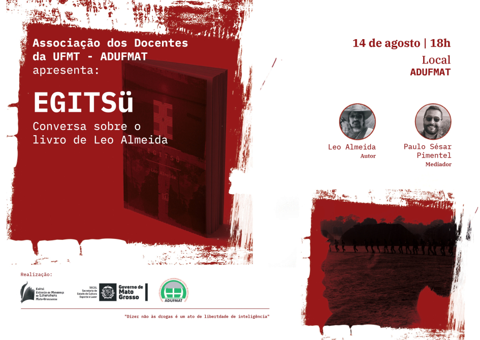 CONVITE: Conversa sobre o livro EGITS&uuml; - 14/08, &agrave;s 18h