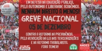 Centrais convocam Greve Nacional dia 05/12 contra Reforma da Previdência e em defesa dos direitos