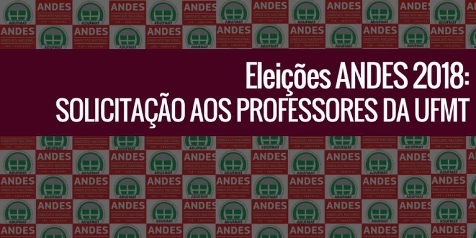 SOLICITAÇÃO AOS PROFESSORES DA UFMT