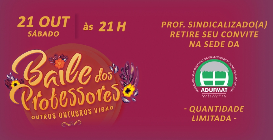 Comunicado - Baile dos Professores 2023