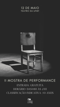 Convite: II Mostra de Performance Cena Livre - 12/05, às 18h