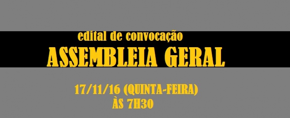 EDITAL DE CONVOCAÇÃO PARA ASSEMBLEIA GERAL DA ADUFMAT- Ssind