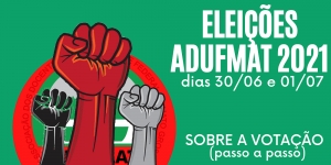 ELEIÇÕES ADUFMAT 2021 - SOBRE A VOTAÇÃO (PASSO A PASSO)