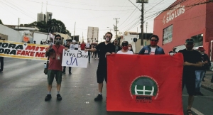 Cuiabá nas ruas contra o governo genocida de Bolsonaro