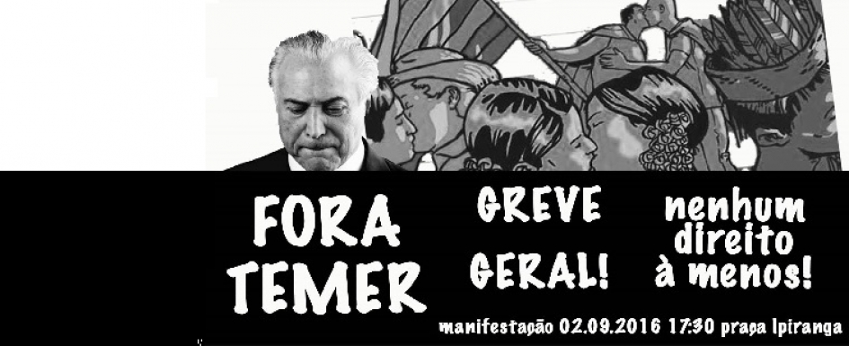 URGENTE: Ato público nessa sexta-feira, 02/09/16, às 17h30