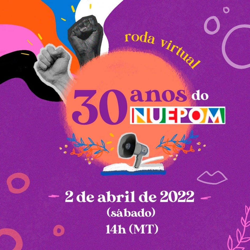 CONVITE: 30 anos do NUEPOM - Roda virtual 02 de abril as 14h00 (sábado)